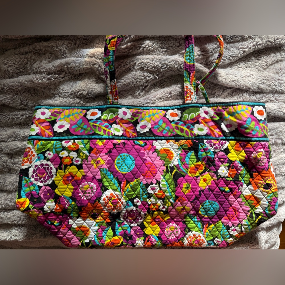 Vera Bradley Multicolor Floral Quilted Tote